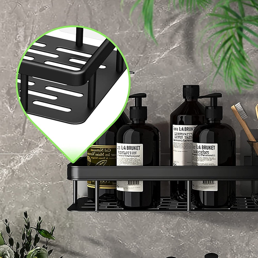 Junips | Metal Suction Cup Bathroom Shelves