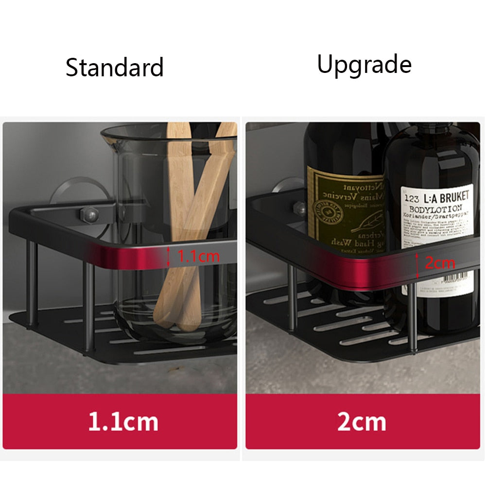 Junips | Metal Suction Cup Bathroom Shelves