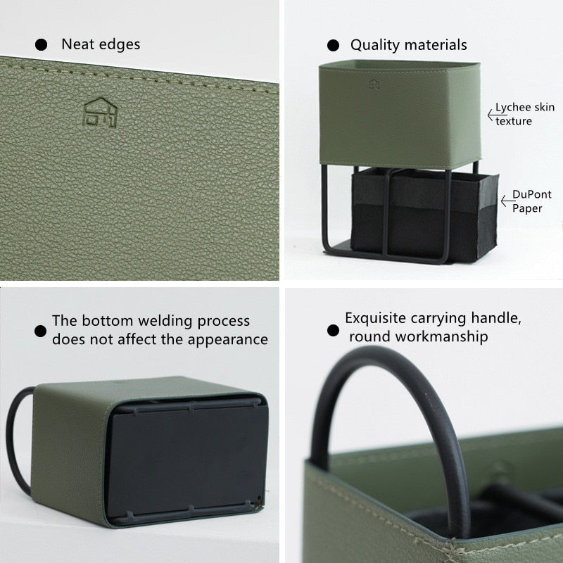 Junips | Oslo Leather Storage Basket