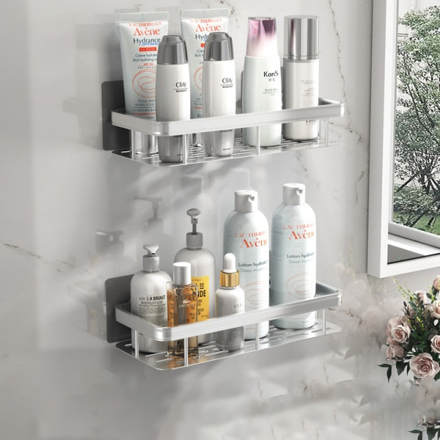 Junips | Metal Suction Cup Bathroom Shelves
