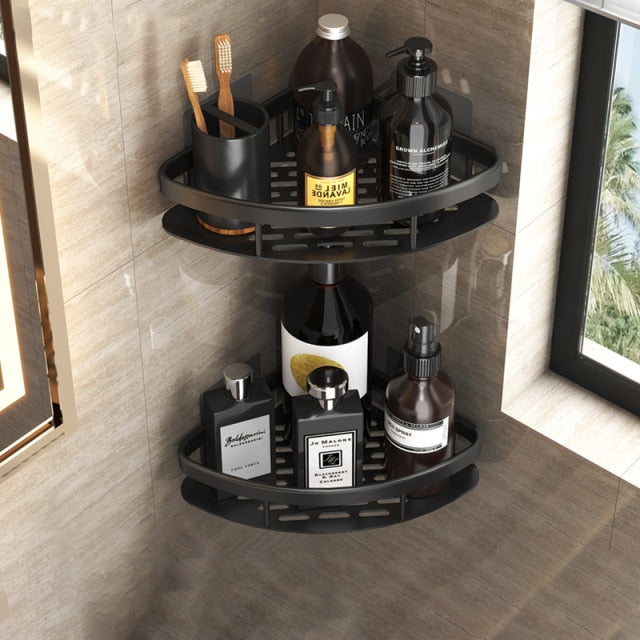 Junips | Metal Suction Cup Bathroom Shelves