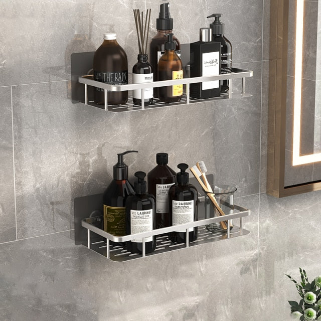 Junips | Metal Suction Cup Bathroom Shelves