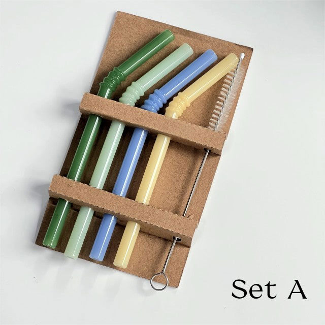 Junips | Glass straw - Set of 4