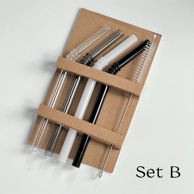 Junips | Glass straw - Set of 4