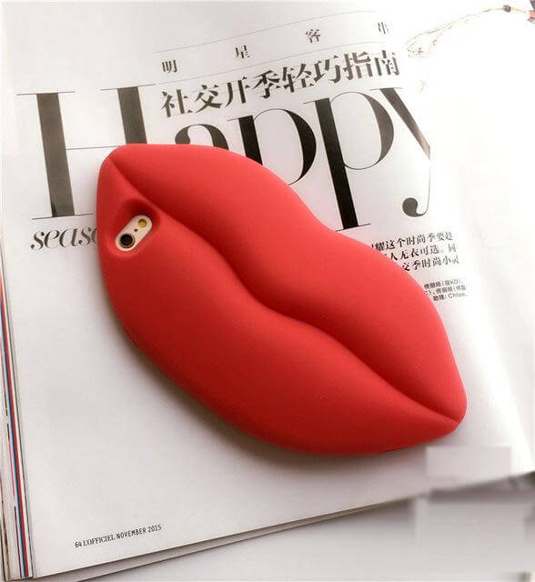 Junips | 3D Marilyn Monroe Big Sexy Red Lip Iphone Cases