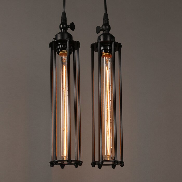 Junips | Pendant light in vintage country house style - Hanging lamp in iron cage style