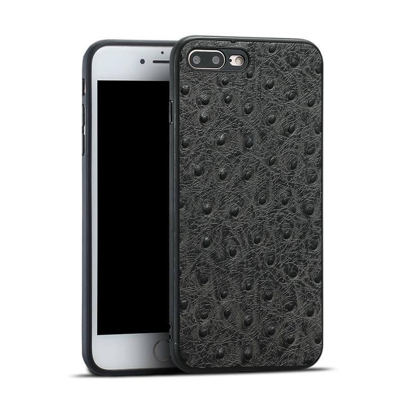 Junips | Genuine Leather Ostrich Skin Texture Iphone Cases