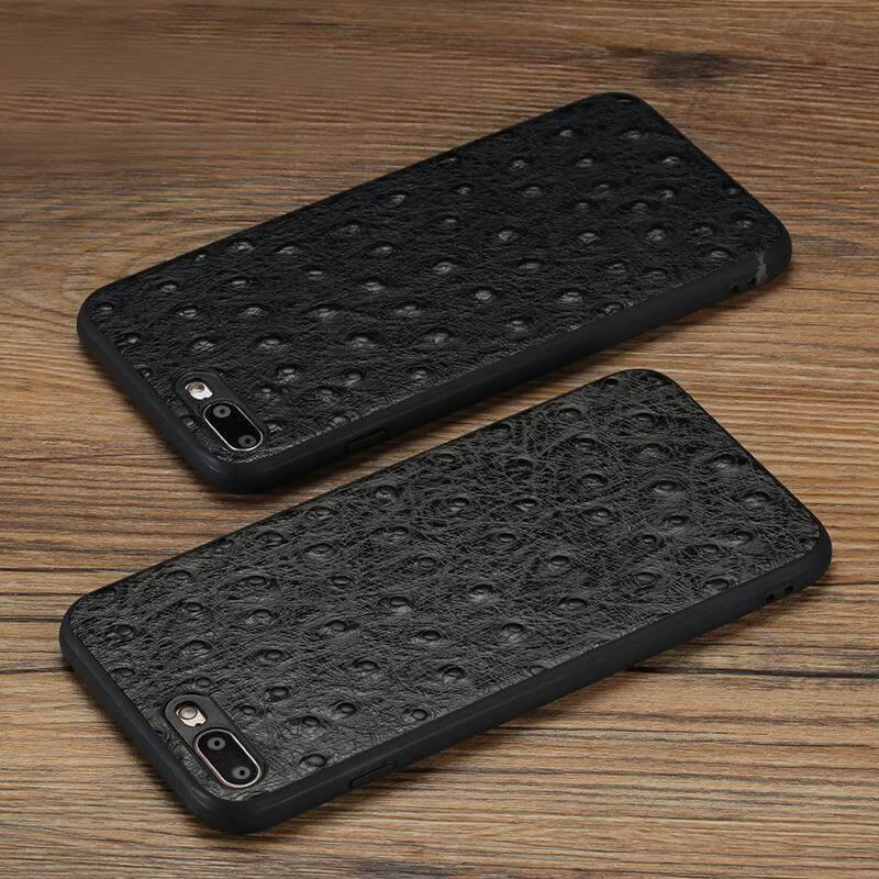 Junips | Genuine Leather Ostrich Skin Texture Iphone Cases
