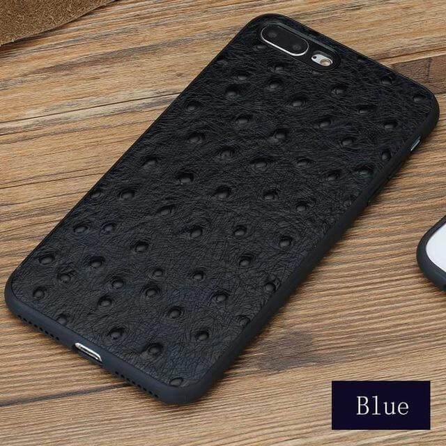 Junips | Genuine Leather Ostrich Skin Texture Iphone Cases