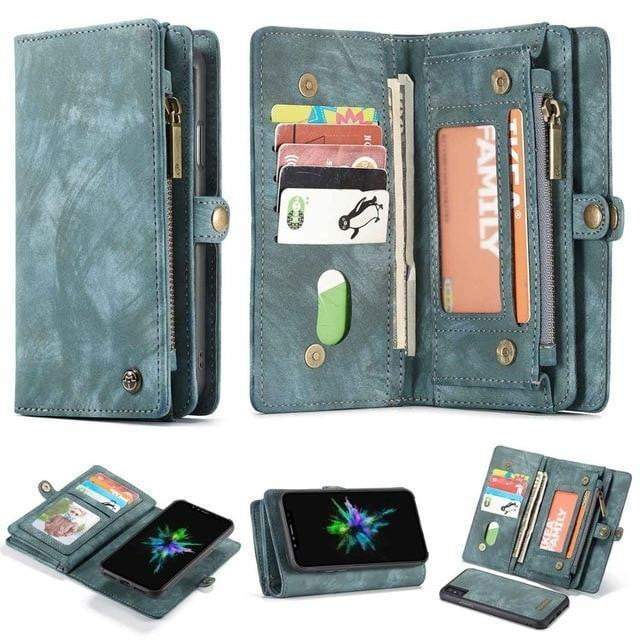 Junips | Detachable Genuine Leather Magnetic Flip Cover Phone Case