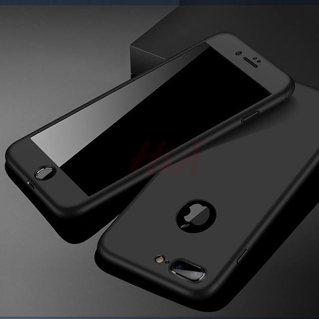 Junips | 360 Full Protection Phone Case For iPhone With Front Glass Cover