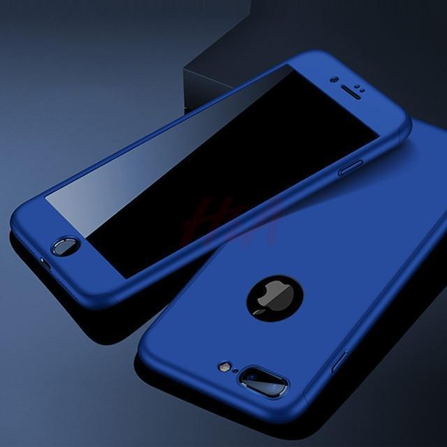Junips | 360 Full Protection Phone Case For iPhone With Front Glass Cover