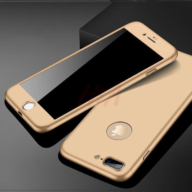 Junips | 360 Full Protection Phone Case For iPhone With Front Glass Cover