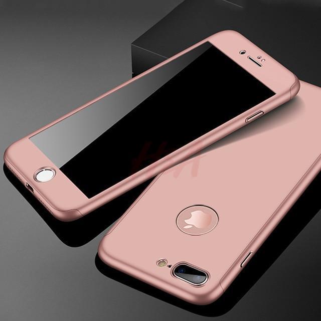 Junips | 360 Full Protection Phone Case For iPhone With Front Glass Cover