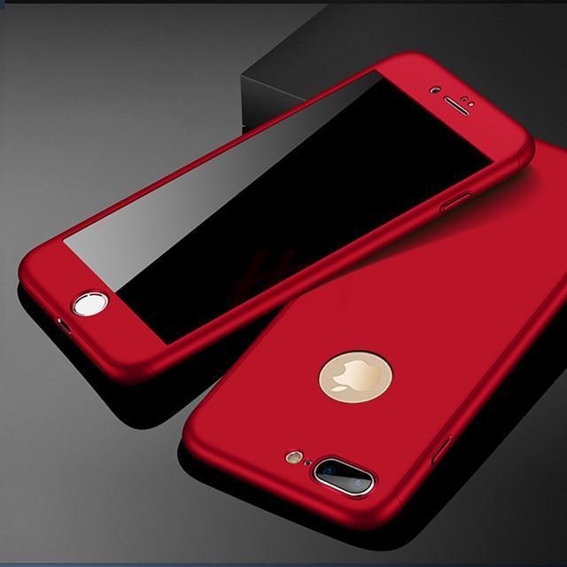 Junips | 360 Full Protection Phone Case For iPhone With Front Glass Cover