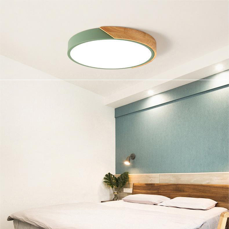 Junips | Wood Macaroon Circular Ceiling Light
