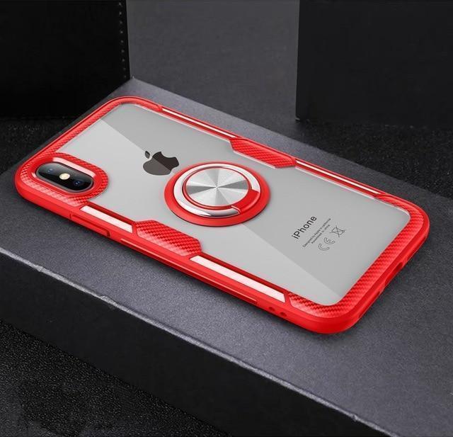 Junips | Magnetic Ring Carbon Fiber iPhone Case