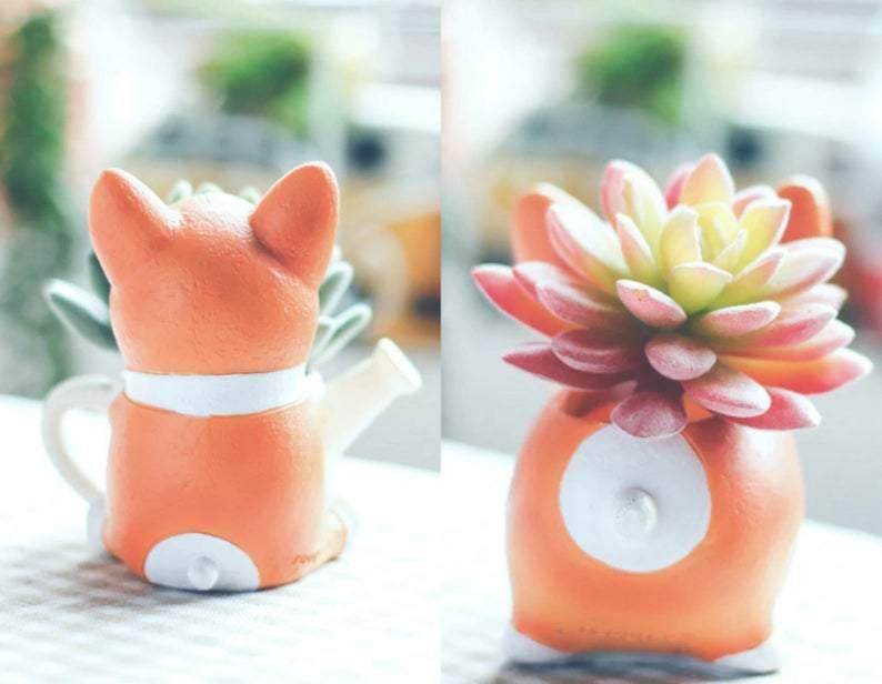Junips | Resin Corgi Mini Flower Pot