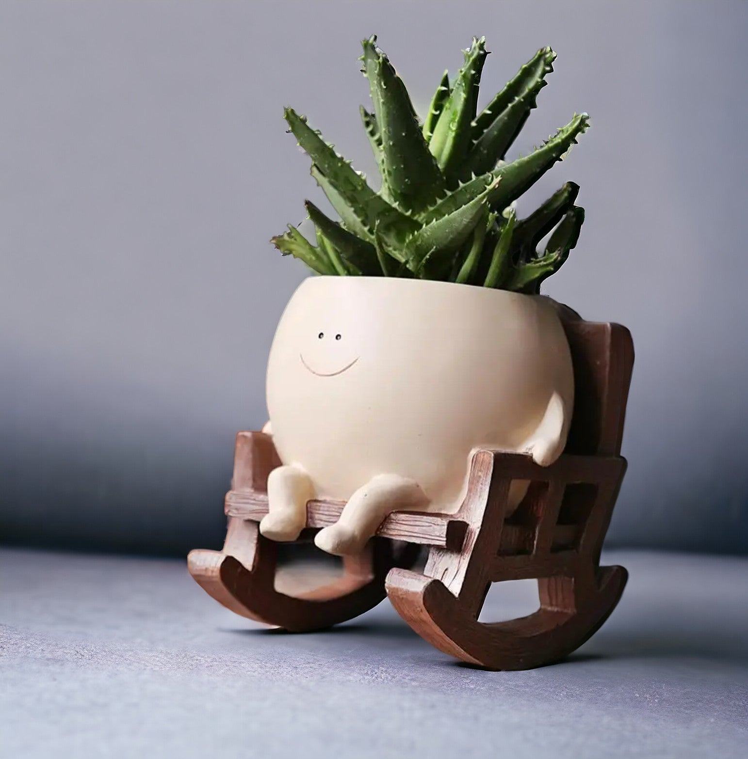 Junips | Resin Smiling Face Planter