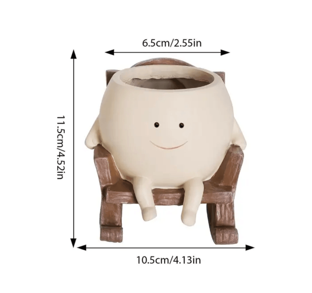 Junips | Resin Smiling Face Planter