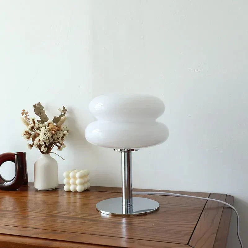 Junips | Retro Macaron Table Lamp made of colored glass