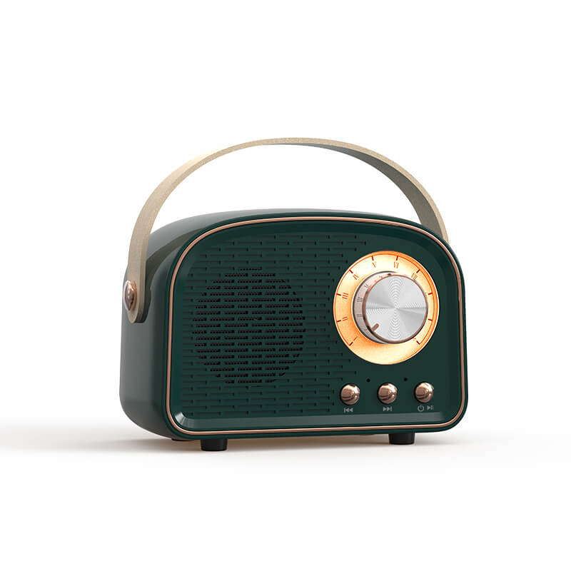 Junips | Retro Round Radio Bluetooth Speaker