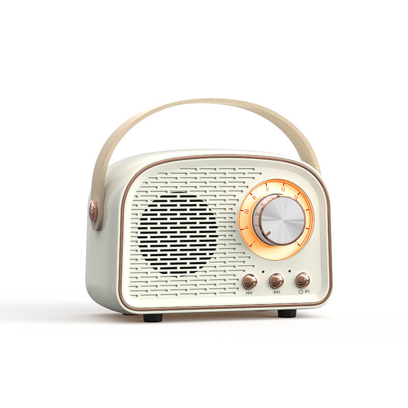 Junips | Retro Round Radio Bluetooth Speaker