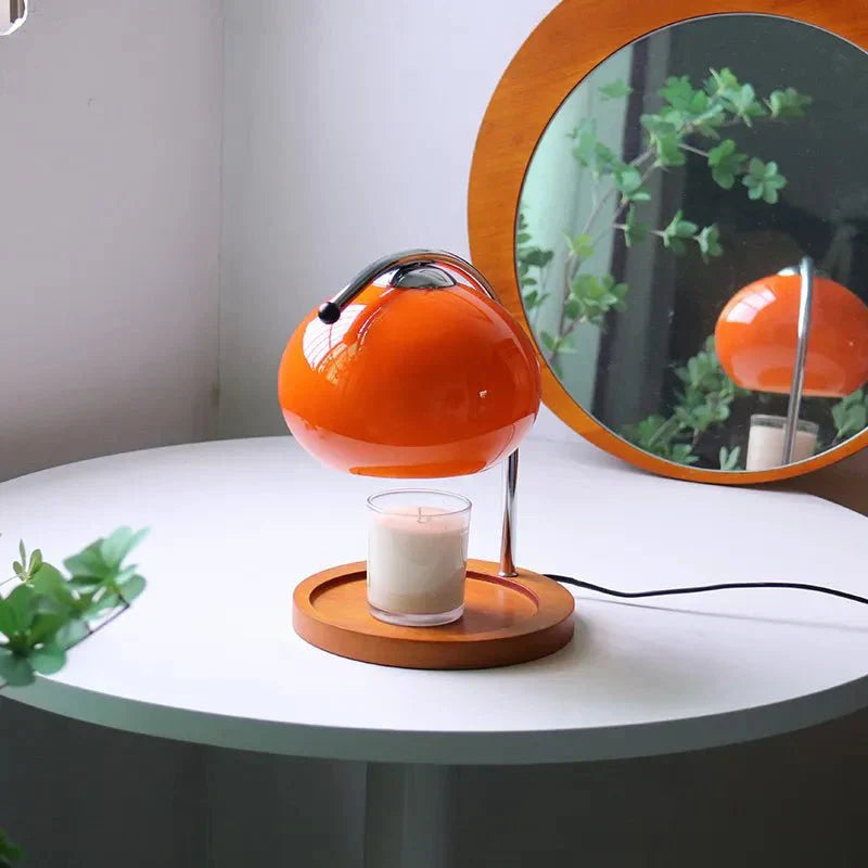 Junips | Glass table lamp in retro style with stand