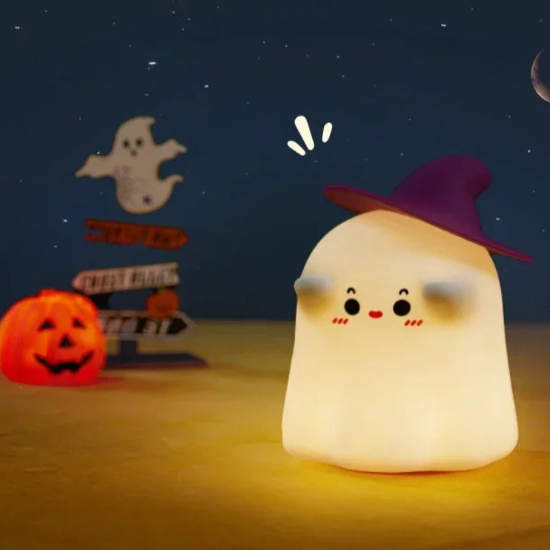 Junips | Cute Halloween Pumpkin and Lighted Ghost Night Light