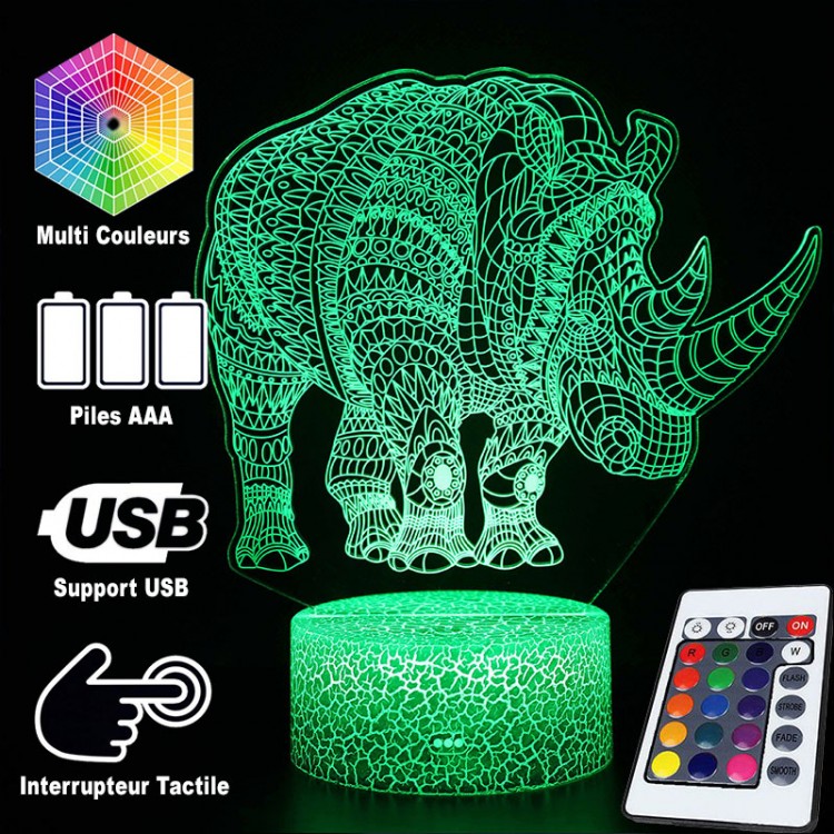 Junips | 3D Lamp Rhinoceros Majestic