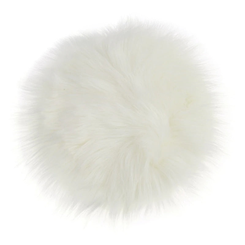 Junips | Faux Fur Round Seat Cushion