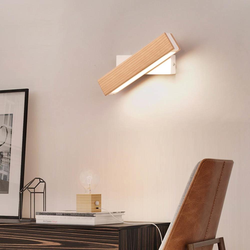 Junips | Rotatable Wood LED Wall Lamp - Jasper