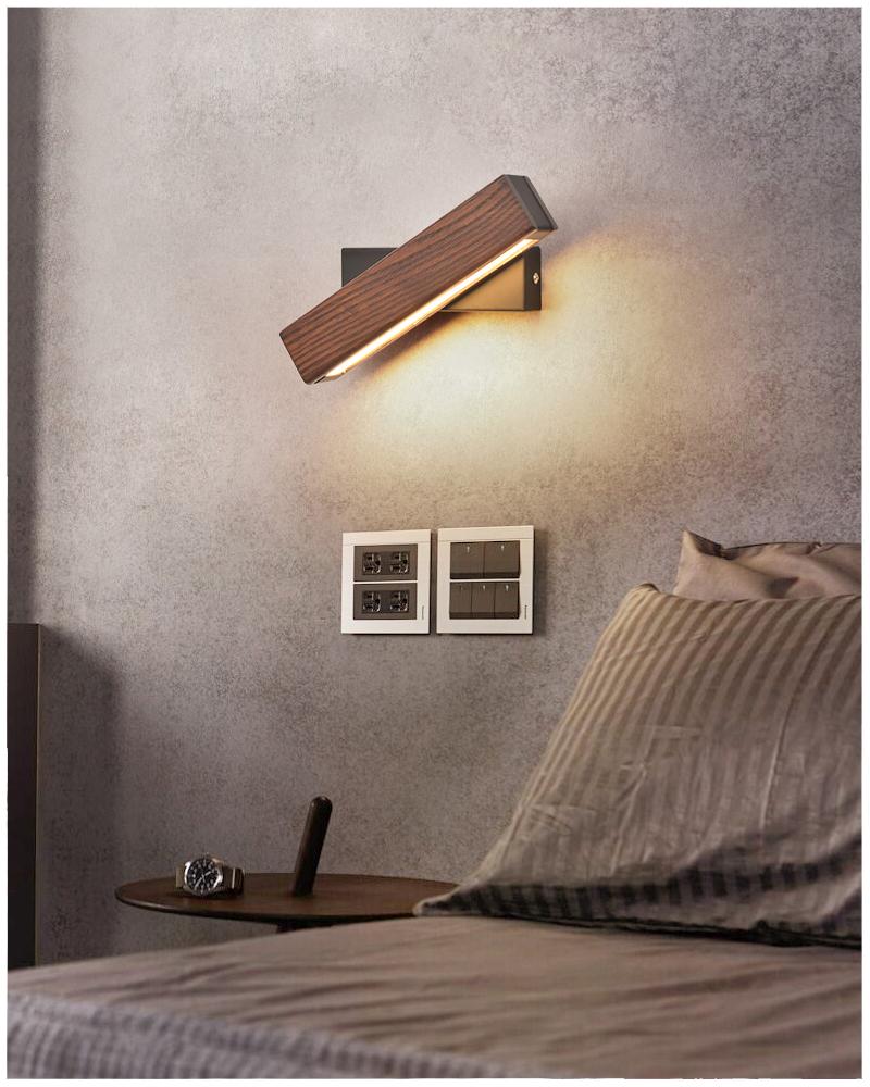 Junips | Rotatable Wood LED Wall Lamp - Jasper