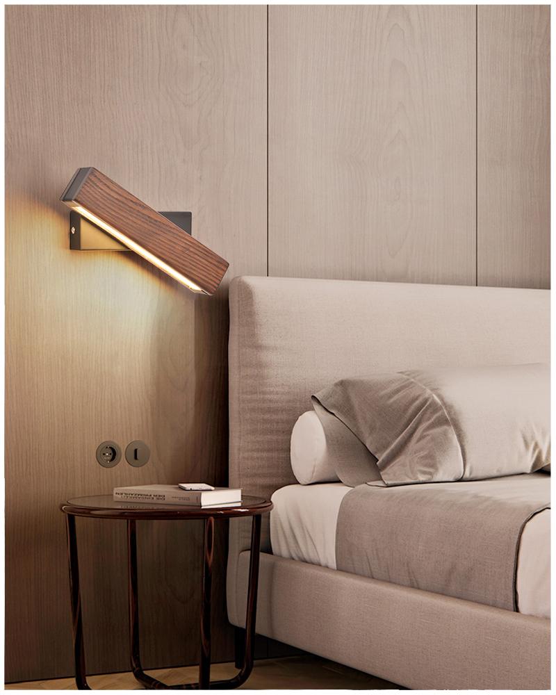 Junips | Rotatable Wood LED Wall Lamp - Jasper