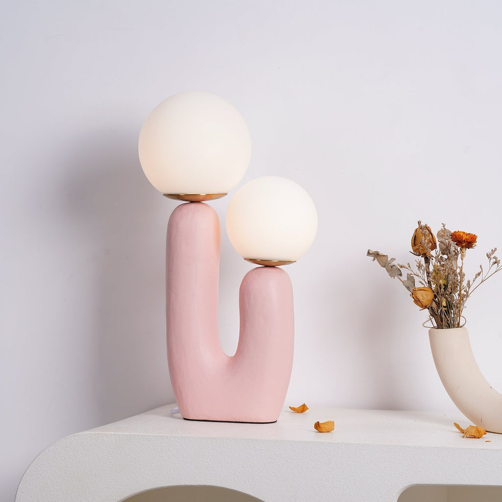 Junips | Contemporary Style Table Lamp with Natural Accent