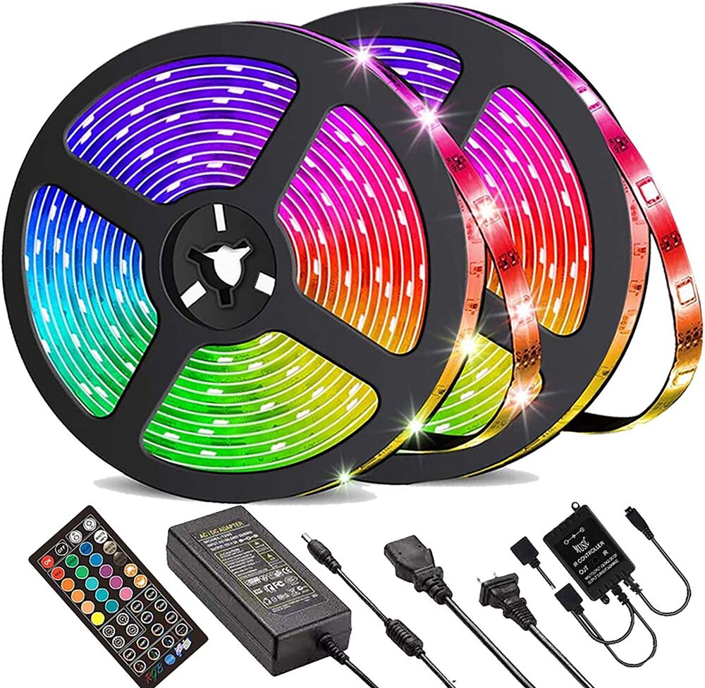 Junips | LED Light Strip, 30 m, 15 m, Music Synchronization, Bluetooth, 5050, RGB Ambient Light with Remote Control
