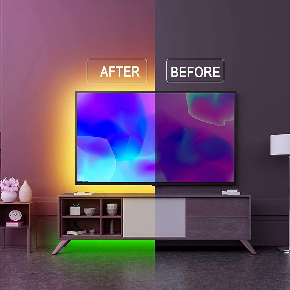 Junips | LED Light Strip, 30 m, 15 m, Music Synchronization, Bluetooth, 5050, RGB Ambient Light with Remote Control