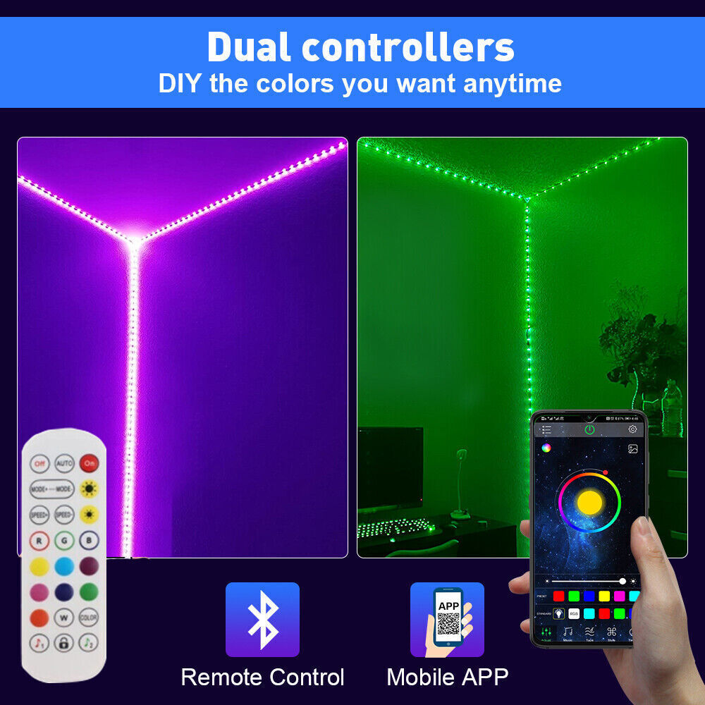 Junips | LED Light Strip, 30 m, 15 m, Music Synchronization, Bluetooth, 5050, RGB Ambient Light with Remote Control