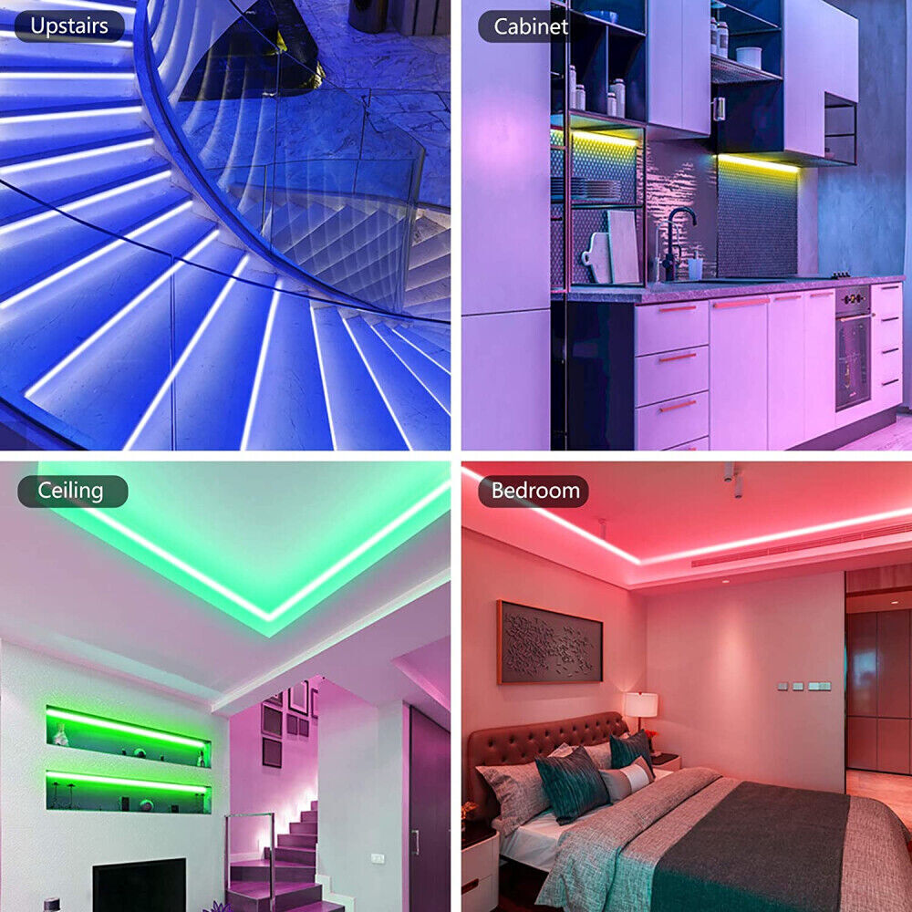 Junips | LED Light Strip, 30 m, 15 m, Music Synchronization, Bluetooth, 5050, RGB Ambient Light with Remote Control