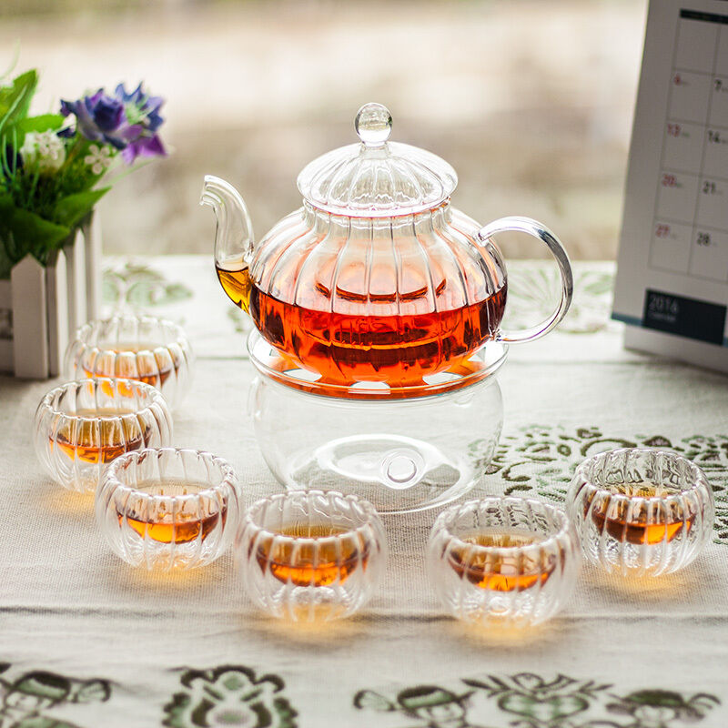 Junips | Crystal Clear Glass Teapot Set