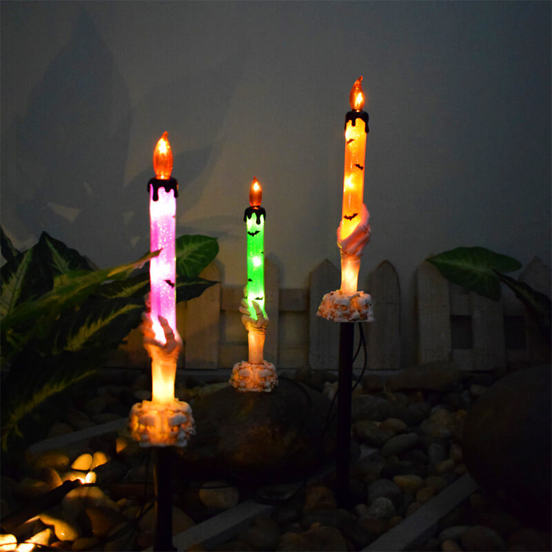 Junips | Best Gift*Solar Light Halloween Ghost Hand Candle Outdoor Floor Lamp