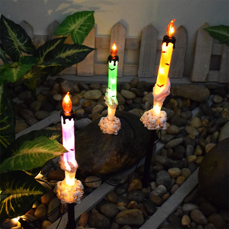 Junips | Best Gift*Solar Light Halloween Ghost Hand Candle Outdoor Floor Lamp