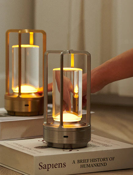 Junips | Warm LED Cordless Table Lamp – Battery Operated Nordic Design - LED with Touch Control, Suitable for Bedroom, Home, Outdoor - Ideal Night Light