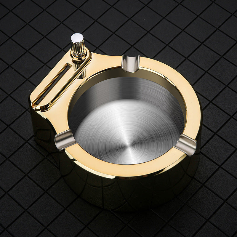 Junips | Retro Metal Ashtray, Cigarette Lighter