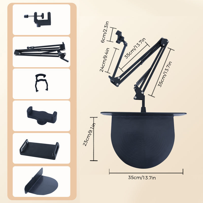 Junips | Extendable, concealed phone/tablet holder at the bed