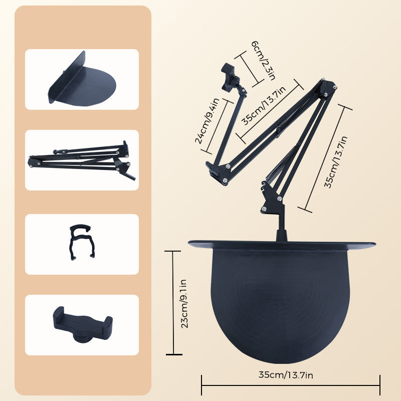 Junips | Extendable, concealed phone/tablet holder at the bed