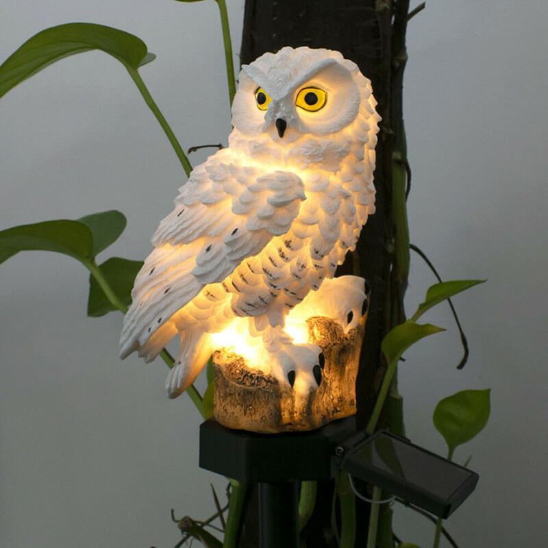 Junips | Barter | Garden lamp owls with solar energy