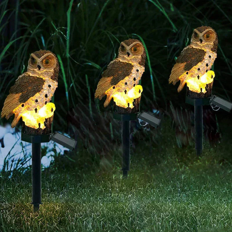 Junips | Solar powered Owl Garden Lamp - OwlGlow