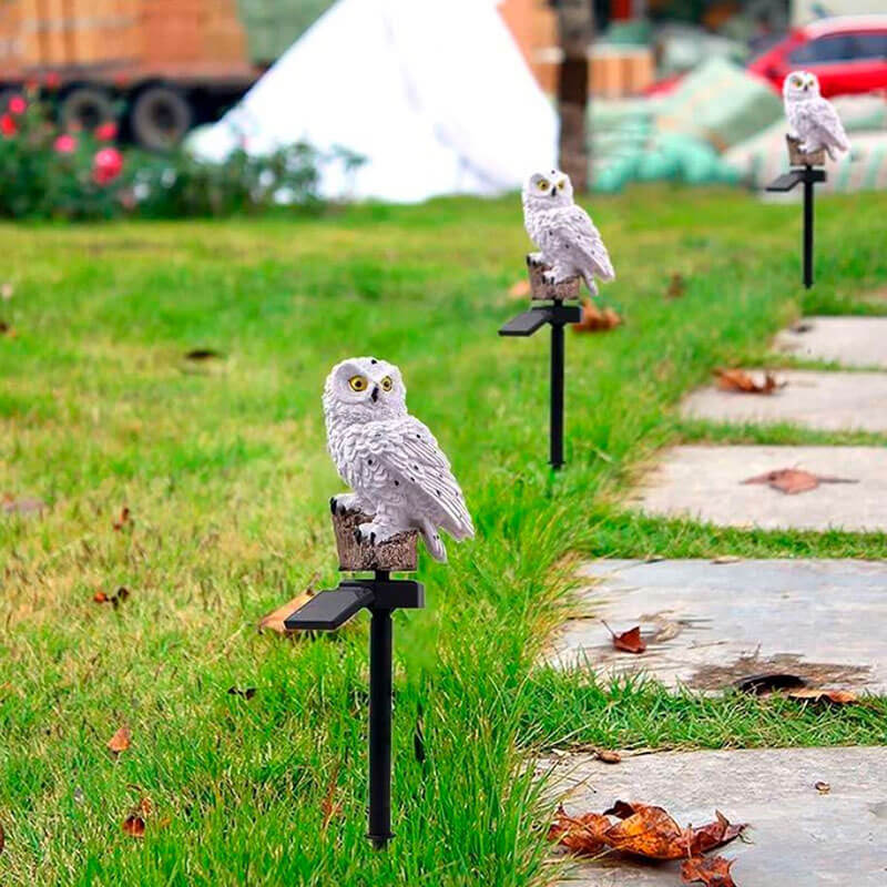 Junips | Barter | Garden lamp owls with solar energy