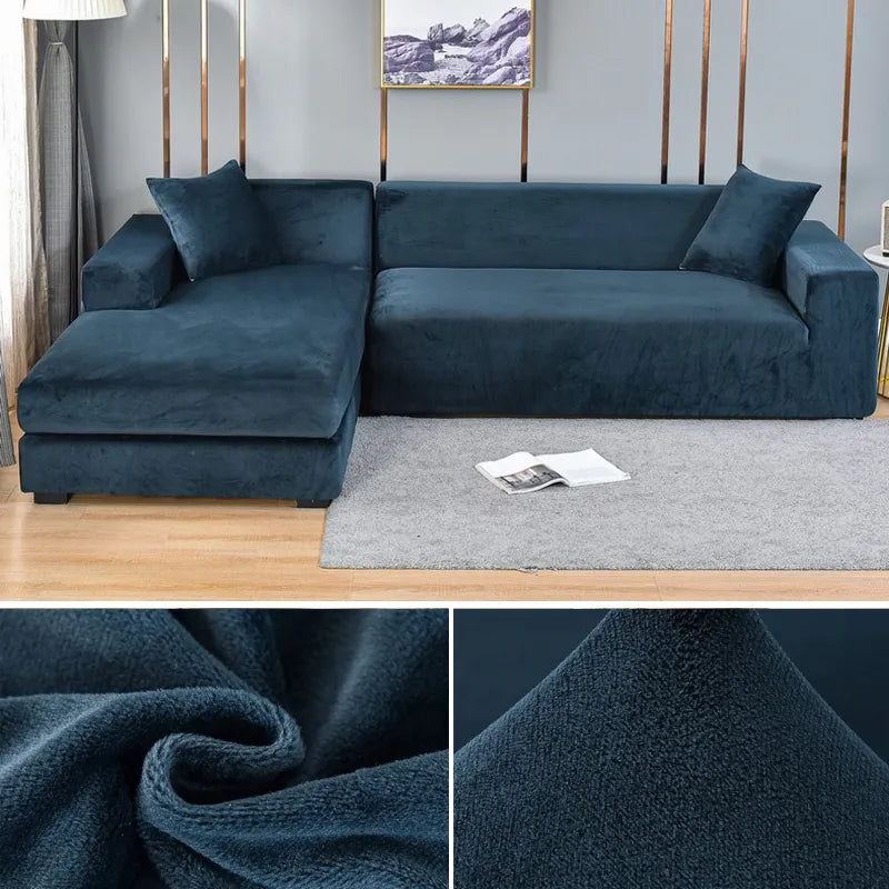 Junips | Sofa Cover Velvet Stretch Washable Protector